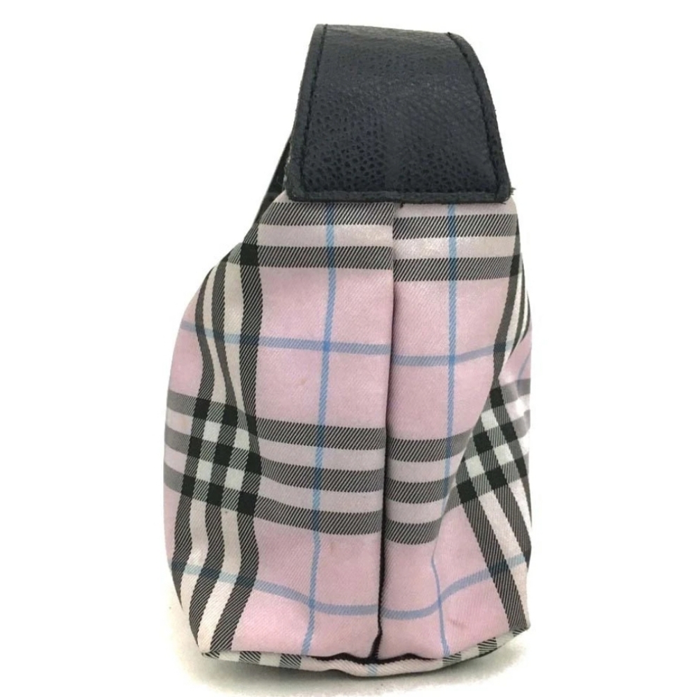 Burberry Pink Nova Check Canvas Cosmetic/Pouch Small Bag (EUC)💖💕💖 - Picture 2 of 9